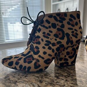 Kate Spade Leopard Print Ankle Booties